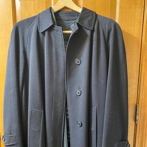 Women's Burberry Prorsum navy long coat